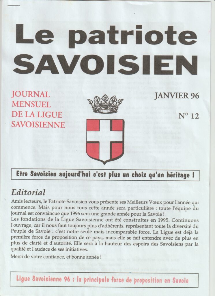 LE PATRIOTE SAVOISIEN N)12